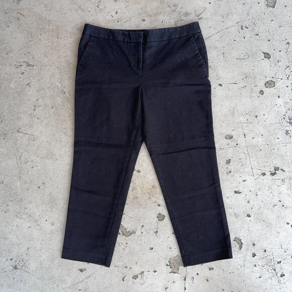 Vince Camuto Straight Leg Black Cropped Trousers - Picture 2 of 6